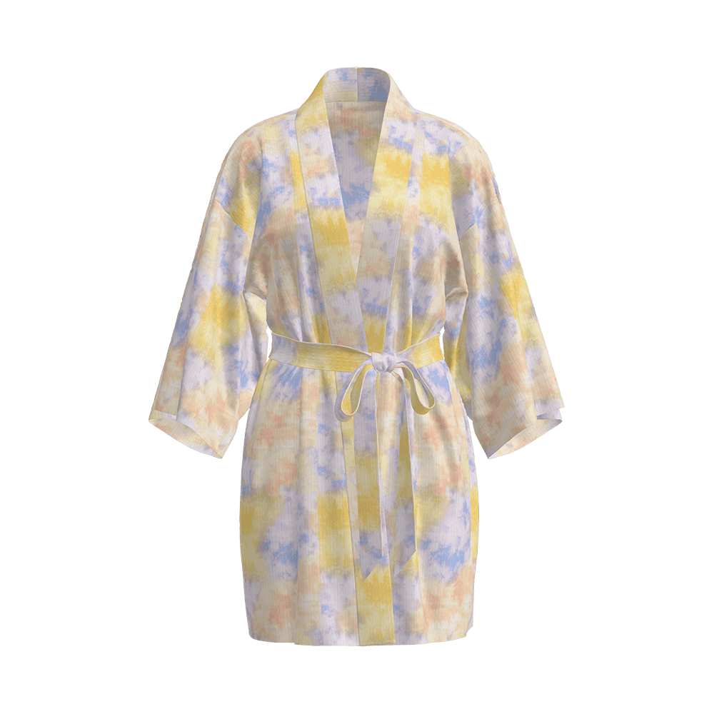 T/Banboo Rayon/S Pigment Print Drop-nål RIB